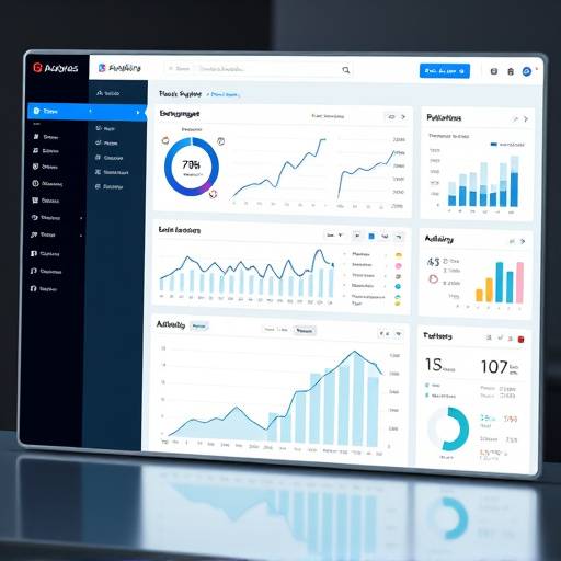 A visual representation of website analytics data, showing charts and graphs indicating user engagement and traffic patterns.