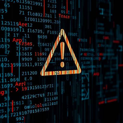 An abstract illustration depicting broken code elements and warning symbols, symbolizing potential errors or limitations in digital services.