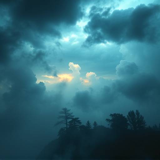 An atmospheric in-game environment featuring dynamic weather effects and lighting that enhances the mood of a scene, contributing to emotional resonance.